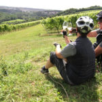Radwege in Thüringen - Rast im Weinberg