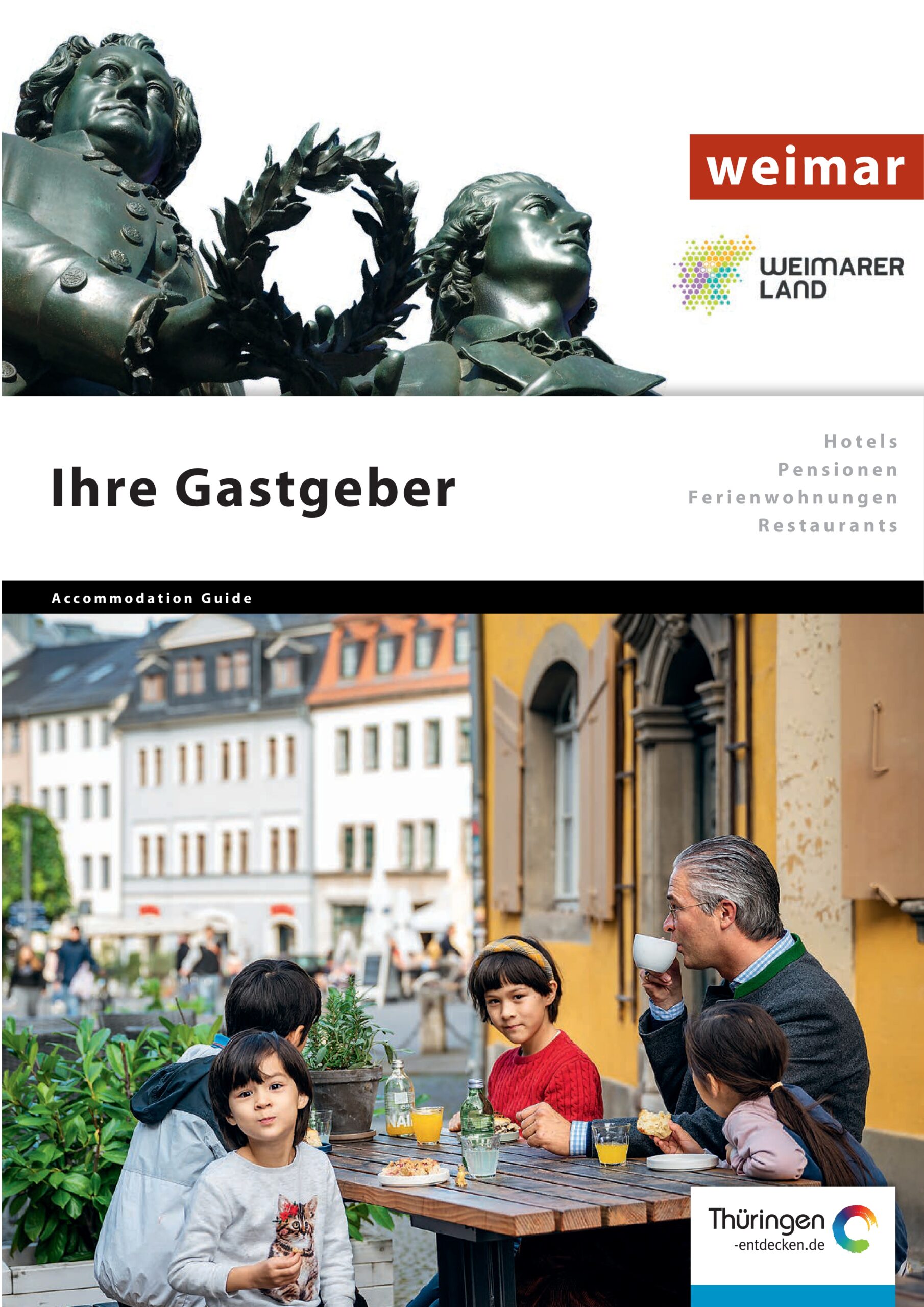 Vorschaubild für den Gastgeber Katalog "Gastgeber in Weimar und Weimarer Land