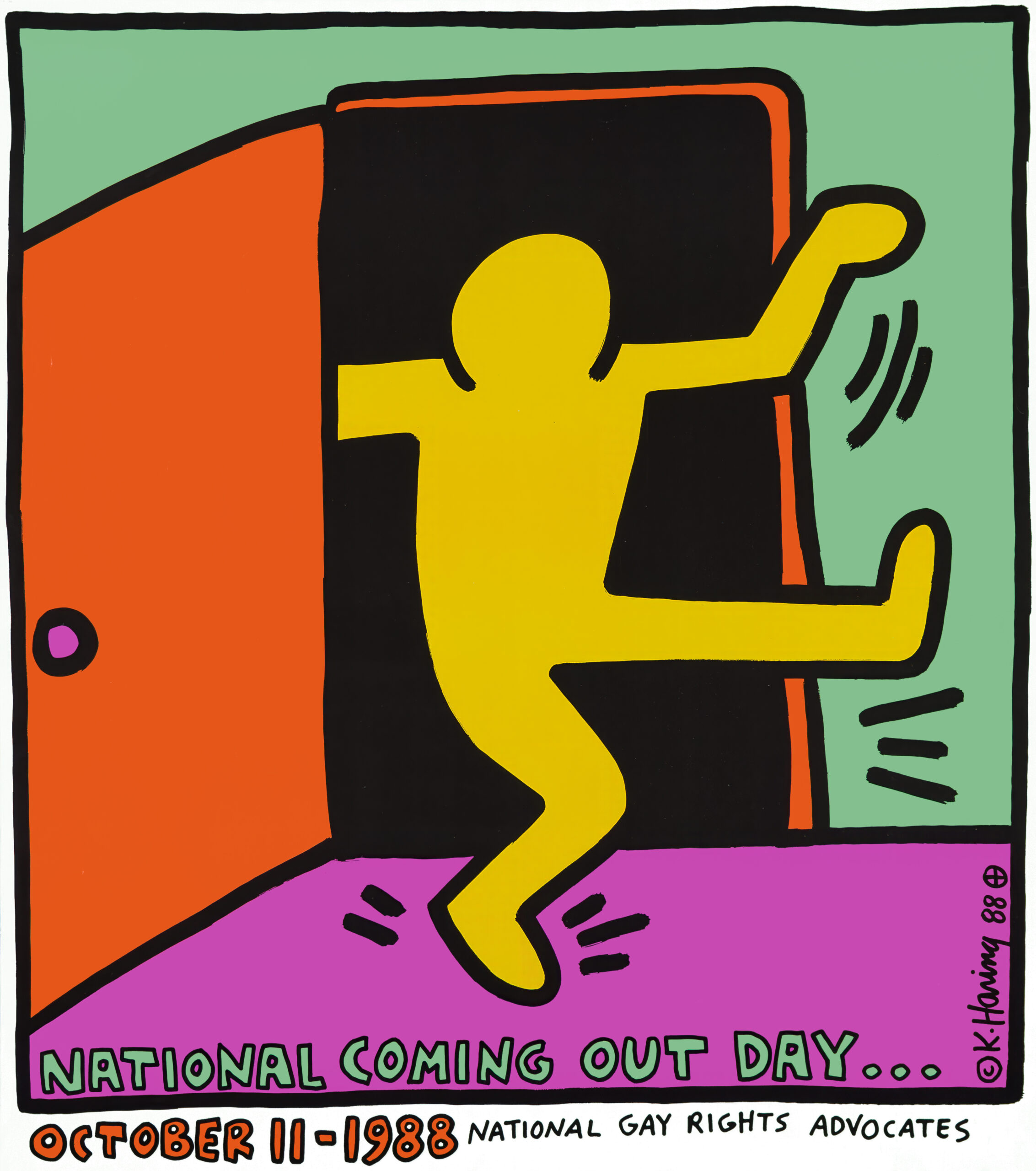 National Coming Out Day, 1988, ©Keith Haring Foundation
