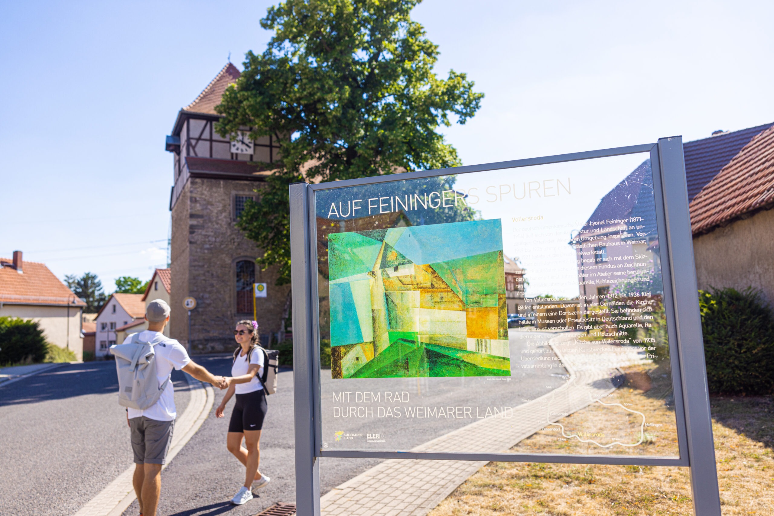 Goethe-Erlebnisweg_Mario Hochhaus_WLT2022-Vollersroda Kirche (2) Kunst am Radweg
